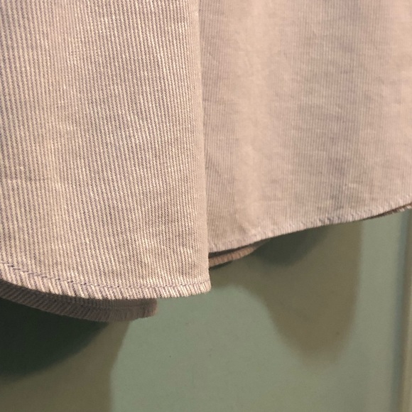 Loft Pin Striped Layered Look Shirt - Picture 14 of 15